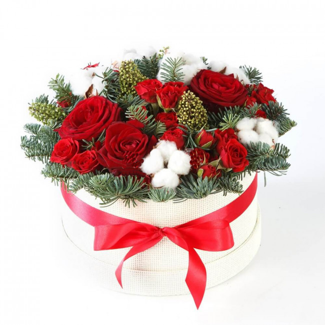 Букет цветов "Новогодняя композиция Сказка"